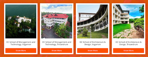 DC School of architecture and design campus images in the aerial view